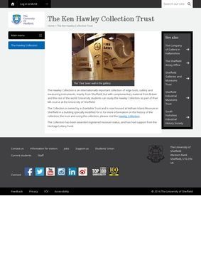 https://www.sheffield.ac.uk/hawley The Ken Hawley Collection Trust