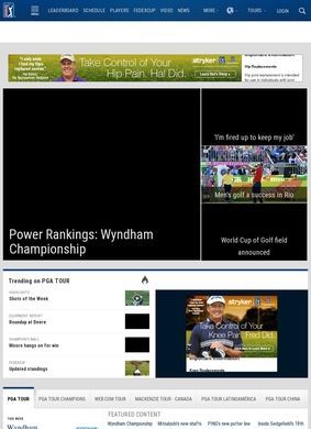 https://www.pgatour.com/ PGA Tour