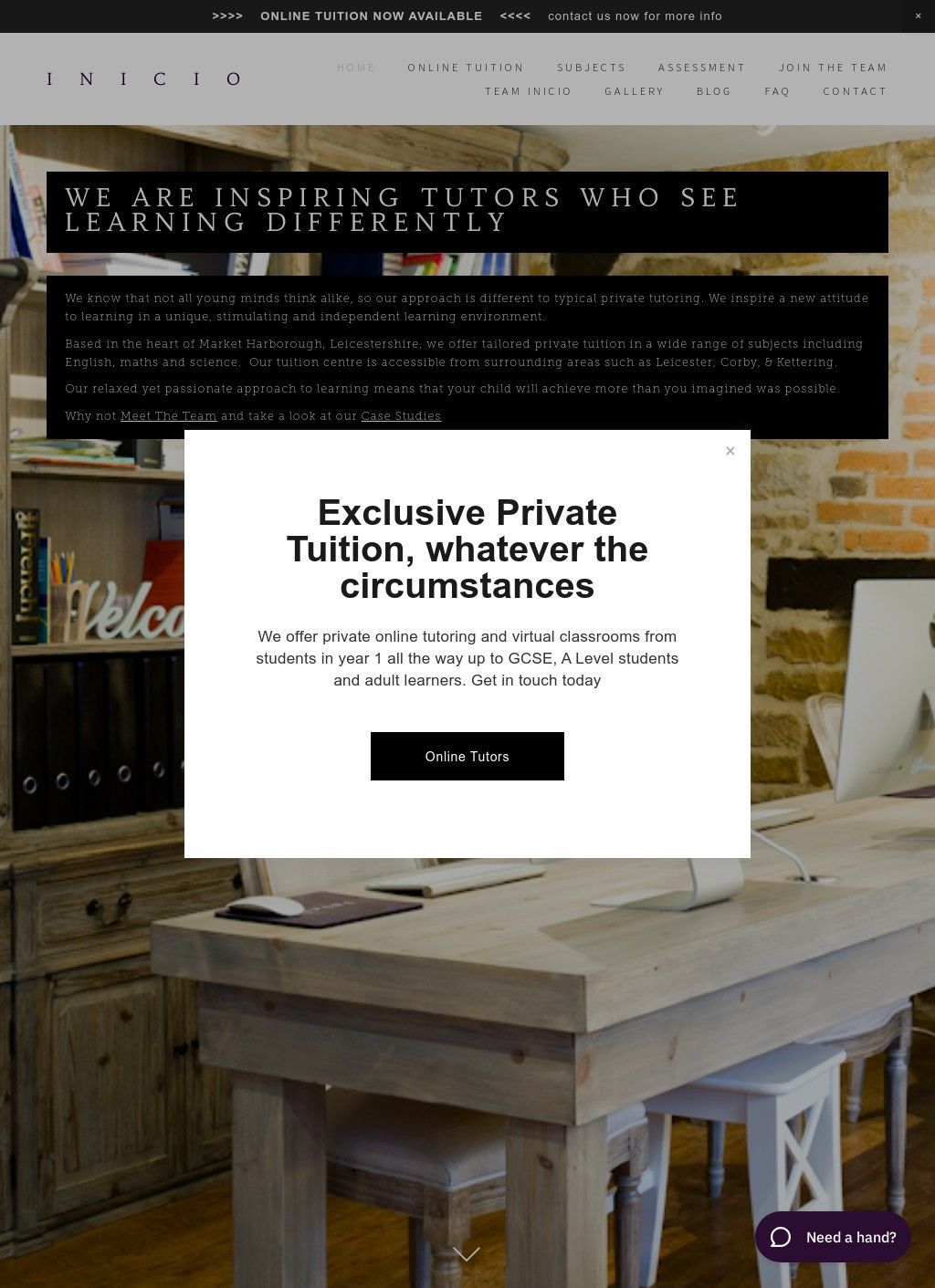 INICIO: Private Tutors