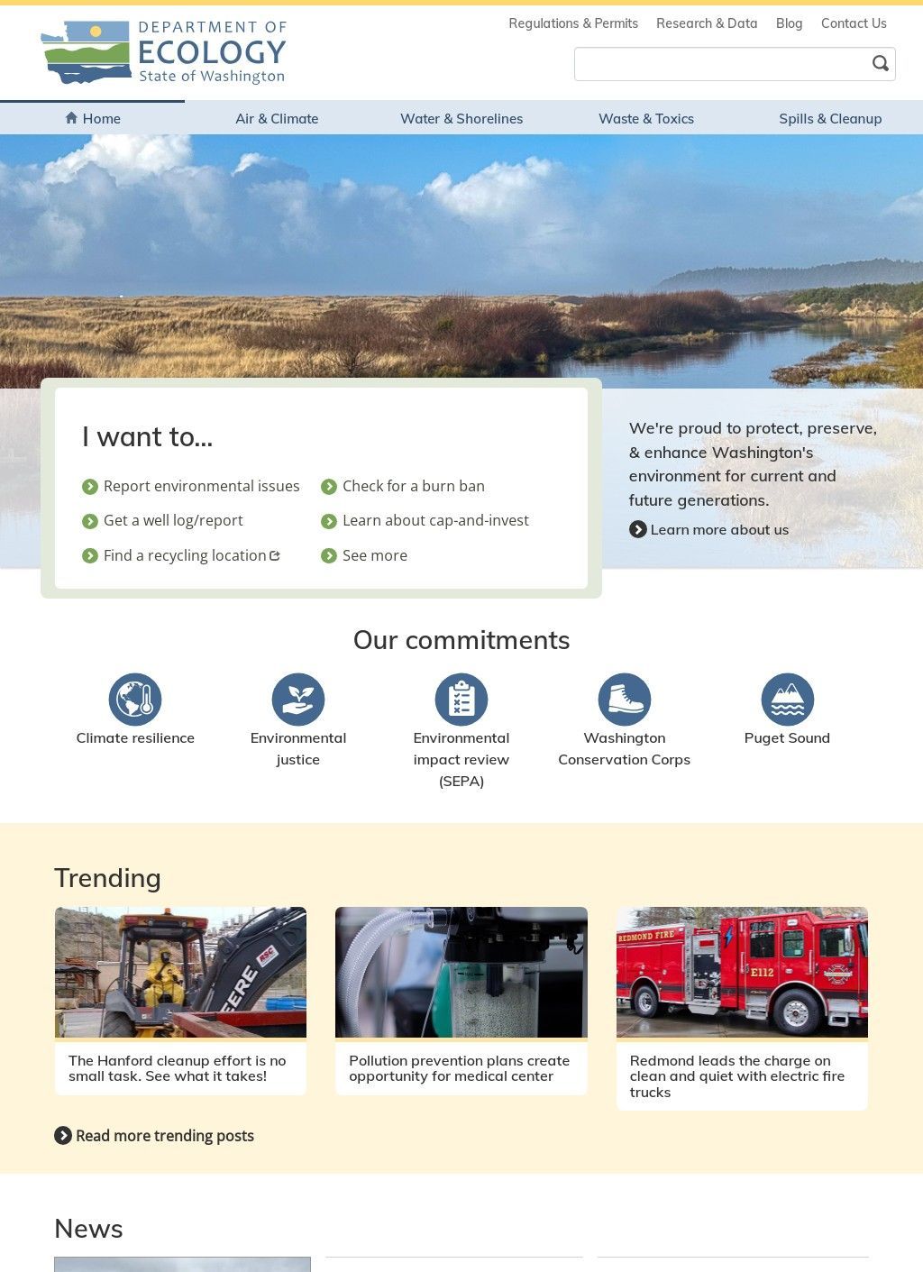 Washington State Department of Ecology.