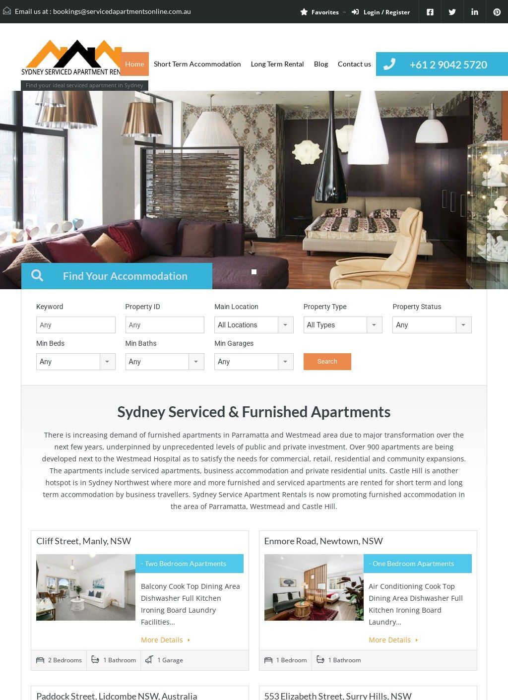Serviced Apartments in Sidney