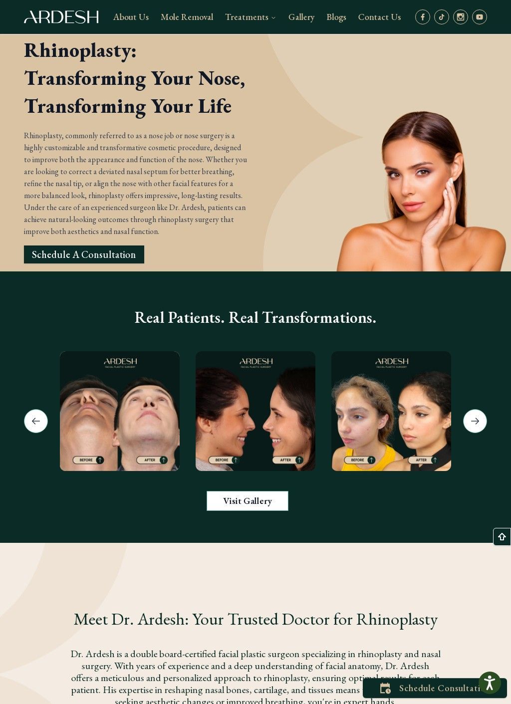 Female Rhinoplasty in Beverly Hills - Dr. Ardesh