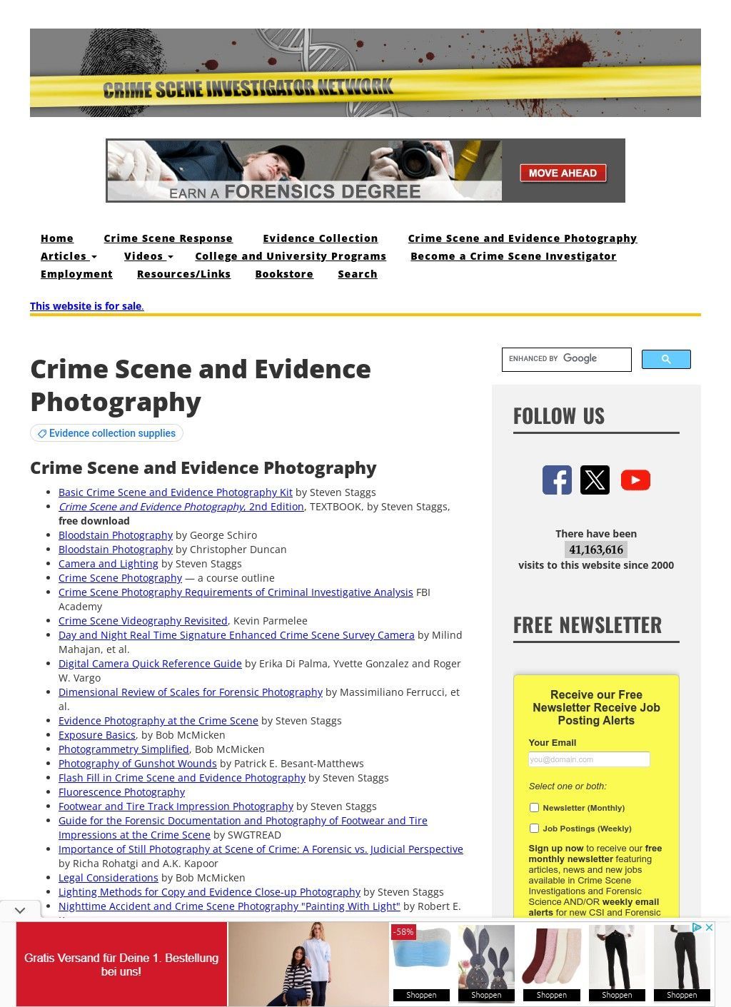 Crime Scene and Evidence Photography