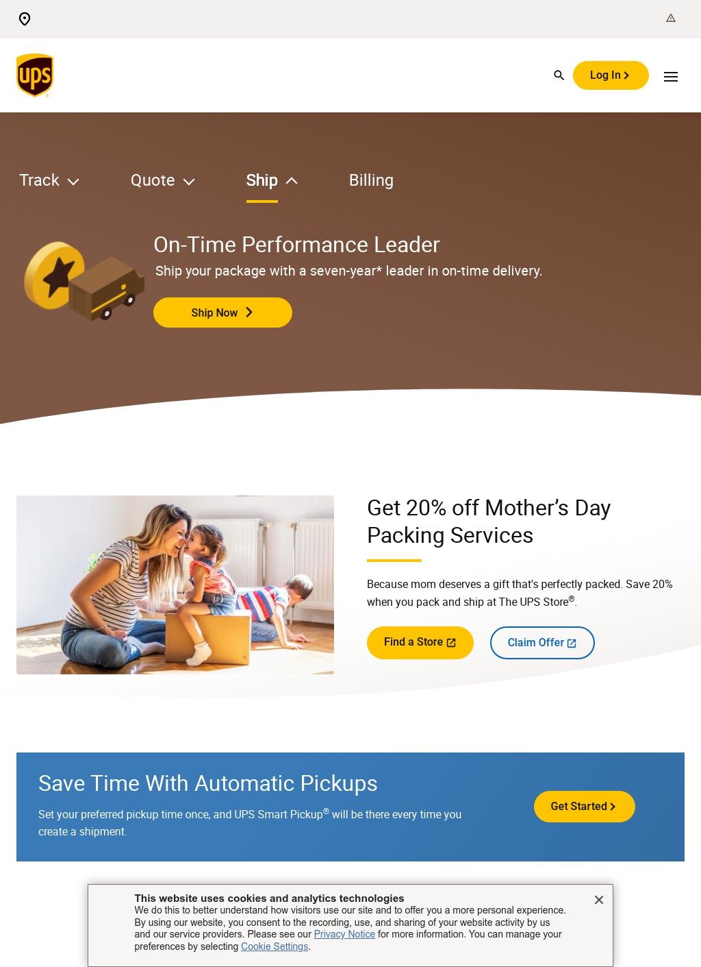 https://www.ups.com/us/en/Home.page UPS