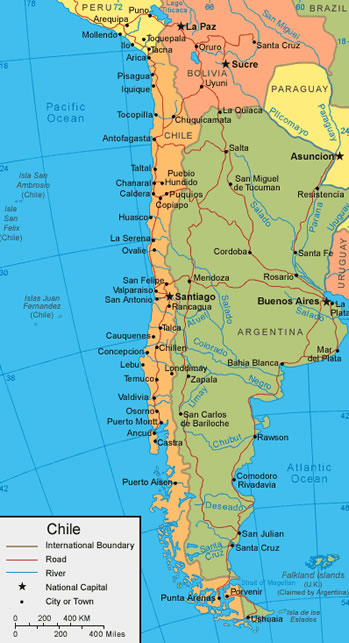 Chile map